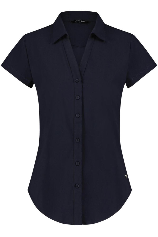 SUZY CAP BLOUSE L27 375 1066 BLUE